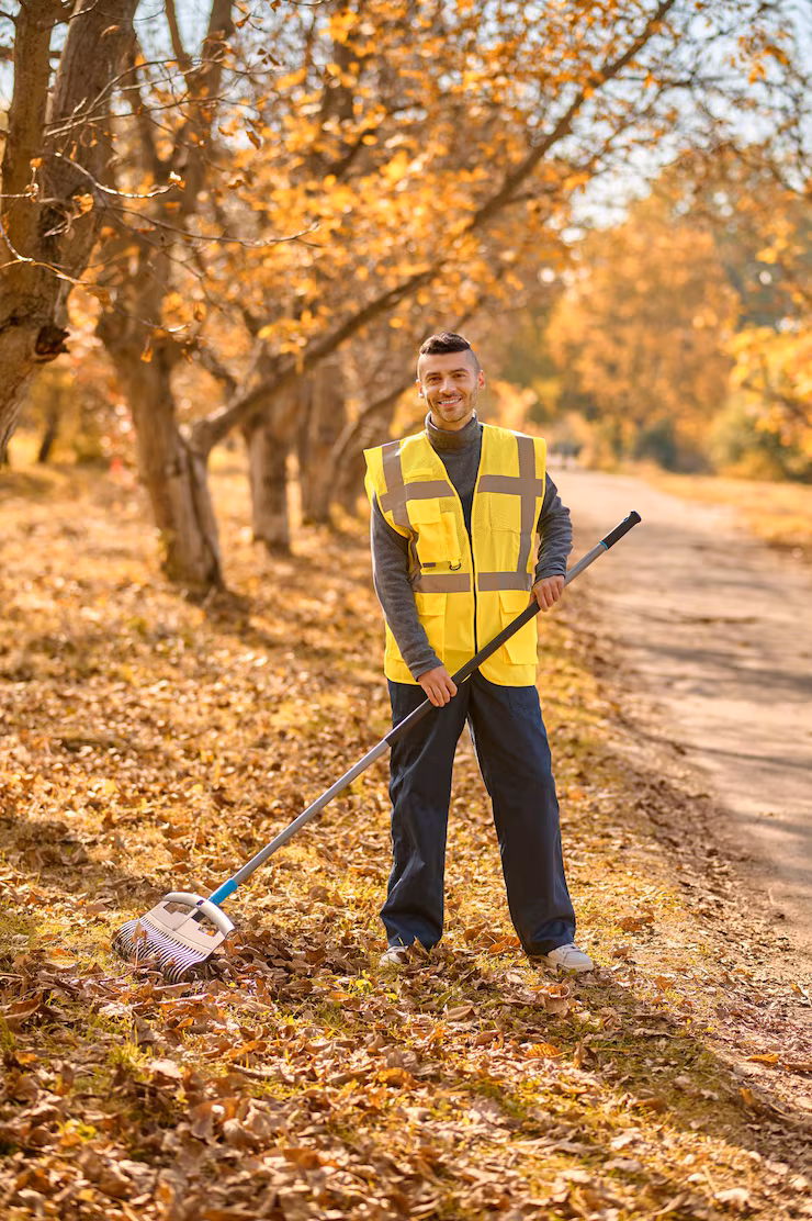 Professional landscaping tools and equipment